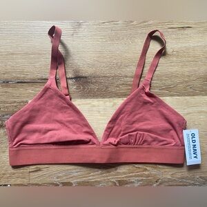 Old Navy Jersey Cotton Lounge Bralette in Mauve Pink NWT